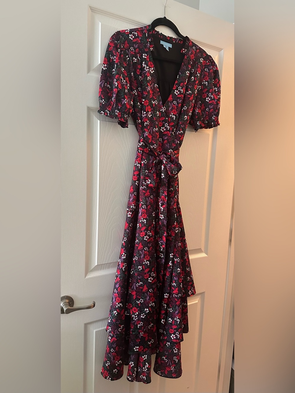 Draper James Red and Pink Puff Sleeve Sundress